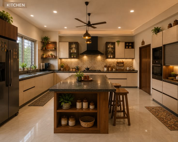 Modern kitchen island