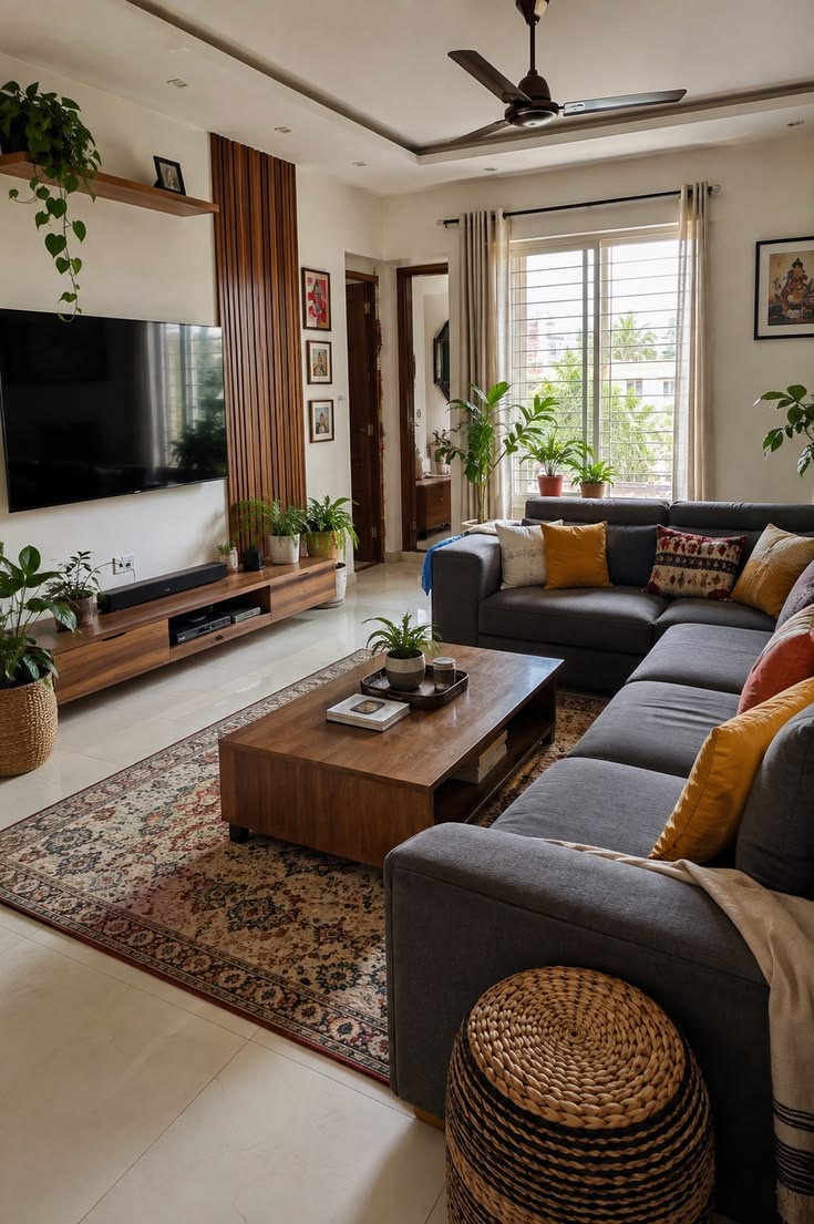 Modern sectional living room